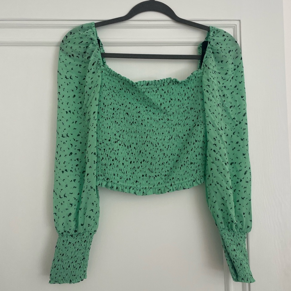 Aritzia Little Moon Patterned Long Sleeve. Blouse | Size S